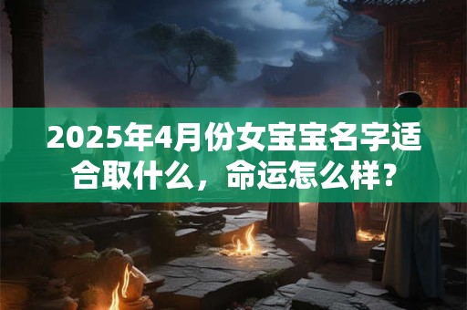 2025年4月份女宝宝名字适合取什么，命运怎么样？