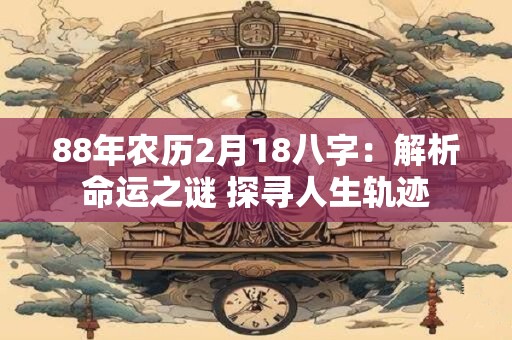 88年农历2月18八字:解析命运之谜 探寻人生轨迹 88年农历2月18八字:解析命运之谜 探寻人生轨迹