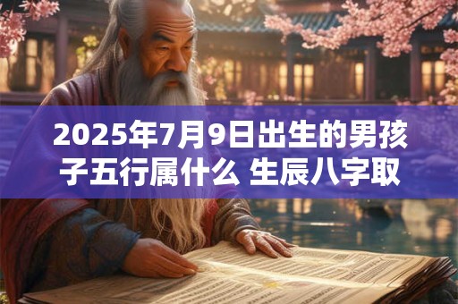 2025年7月9日出生的男孩子五行属什么 生辰八字取名