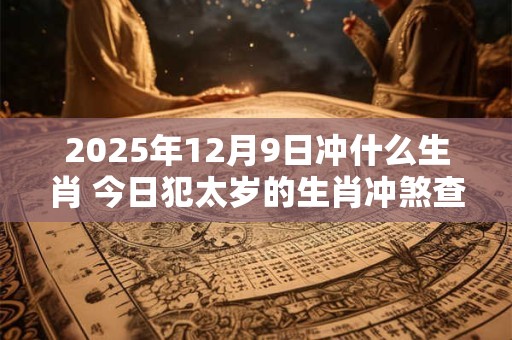 2025年12月9日冲什么生肖 今日犯太岁的生肖冲煞查询：