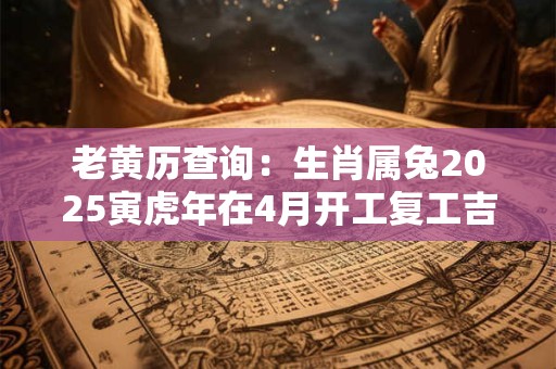 老黄历查询：生肖属兔2025寅虎年在4月开工复工吉利日子