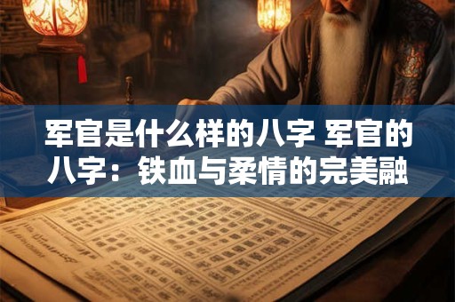 军官是什么样的八字 军官的八字：铁血与柔情的完美融合