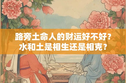 路旁土命人的财运好不好？水和土是相生还是相克？