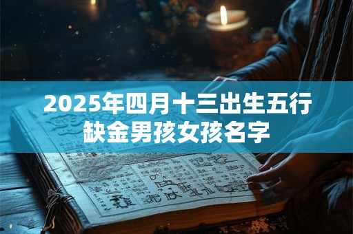 2025年四月十三出生五行缺金男孩女孩名字
