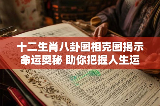 十二生肖八卦图相克图揭示命运奥秘 助你把握人生运势！
