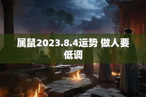 属鼠2023.8.4运势 做人要低调