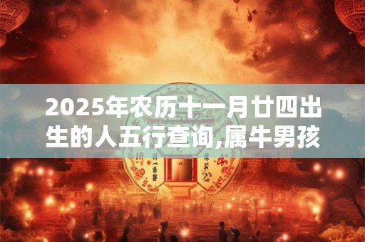 2025年农历十一月廿四出生的人五行查询,属牛男孩取名