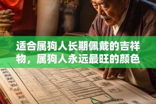 适合属狗人长期佩戴的吉祥物，属狗人永远最旺的颜色