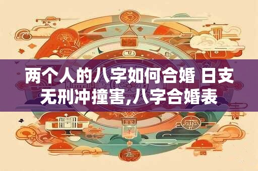 两个人的八字如何合婚 日支无刑冲撞害,八字合婚表