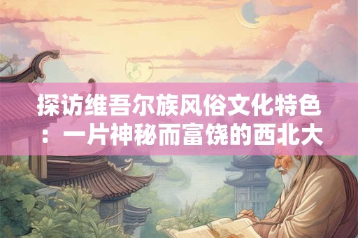 探访维吾尔族风俗文化特色：一片神秘而富饶的西北大地