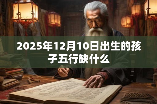 2025年12月10日出生的孩子五行缺什么