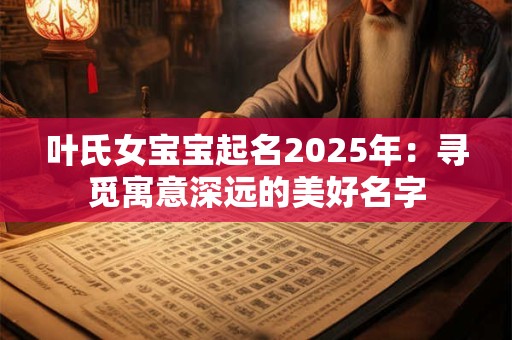 叶氏女宝宝起名2026年:寻觅寓意深远的美好名字 叶氏女宝宝起名2026年:寻觅寓意深远的美好名字