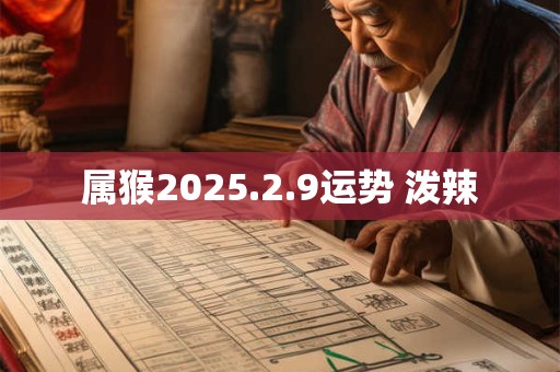 属猴2025.2.9运势 泼辣