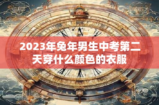 2026年兔年男生中考第二天穿什么颜色的衣服