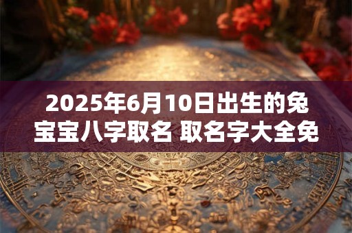 2025年6月10日出生的兔宝宝八字取名 取名字大全免费查询