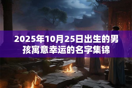 2025年10月25日出生的男孩寓意幸运的名字集锦