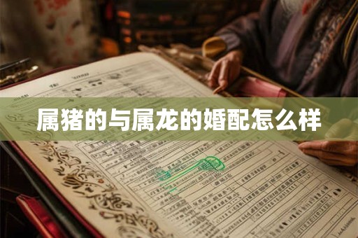 属猪的与属龙的婚配怎么样
