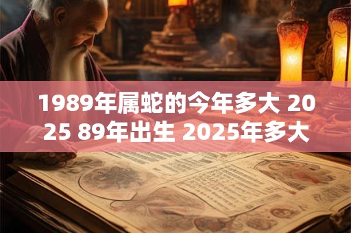 1989年属蛇的今年多大 2025 89年出生 2025年多大年龄