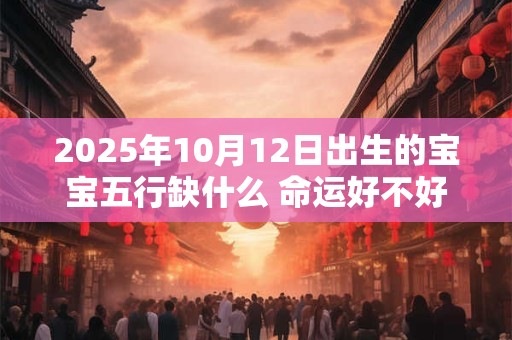 2025年10月12日出生的宝宝五行缺什么 命运好不好