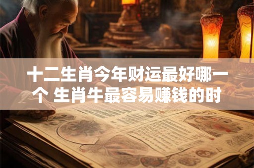 十二生肖今年财运最好哪一个 生肖牛最容易赚钱的时间段