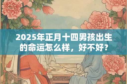2025年正月十四男孩出生的命运怎么样，好不好？