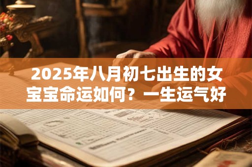 2025年八月初七出生的女宝宝命运如何？一生运气好不好