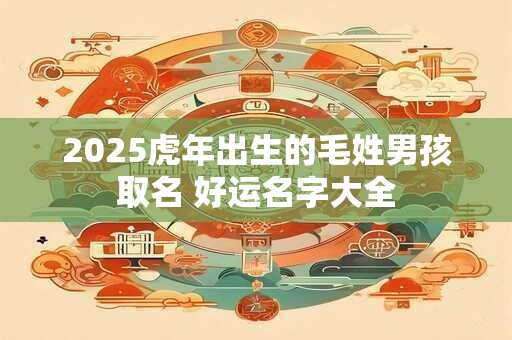 2025虎年出生的毛姓男孩取名 好运名字大全