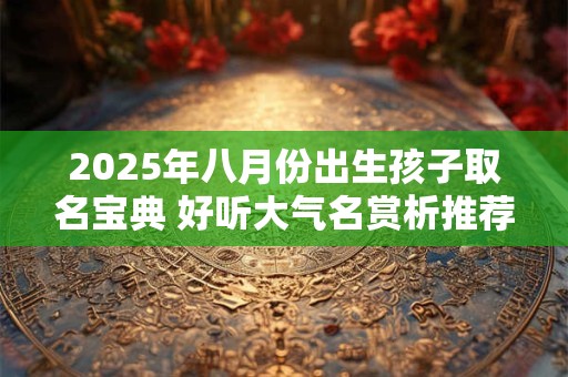 2025年八月份出生孩子取名宝典 好听大气名赏析推荐