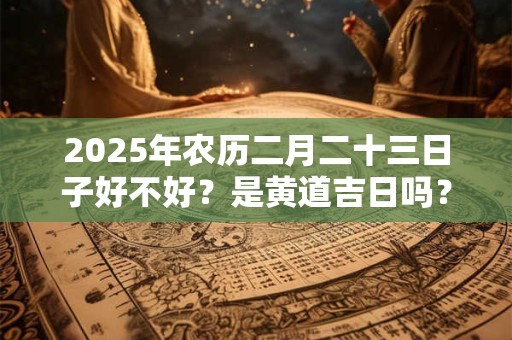2025年农历二月二十三日子好不好？是黄道吉日吗？