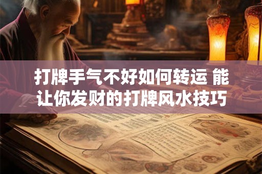打牌手气不好如何转运 能让你发财的打牌风水技巧