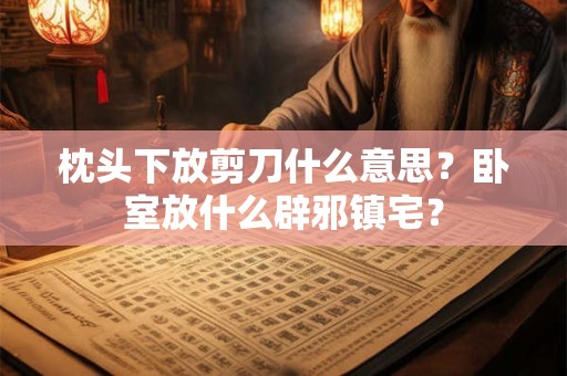 枕头下放剪刀什么意思？卧室放什么辟邪镇宅？