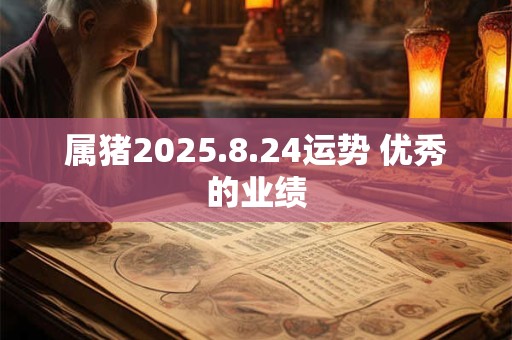 属猪2025.8.24运势 优秀的业绩