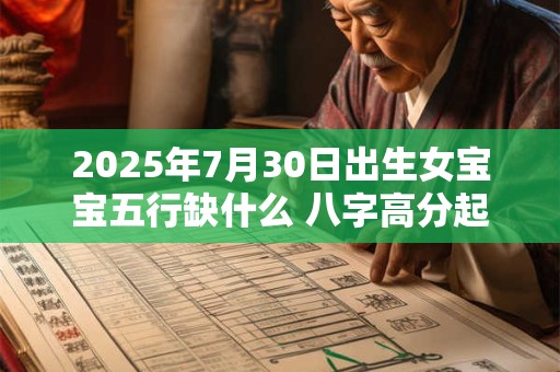 2025年7月30日出生女宝宝五行缺什么 八字高分起名字