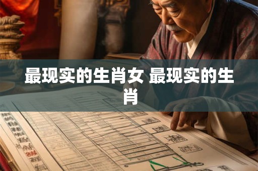 最现实的生肖女 最现实的生肖