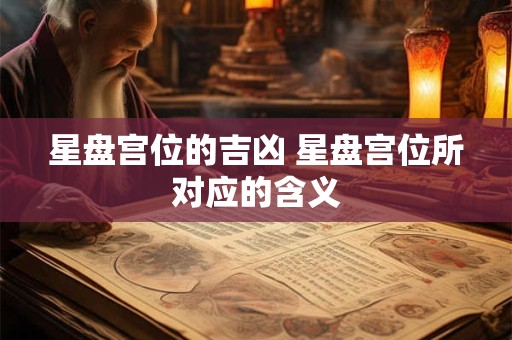 星盘宫位的吉凶 星盘宫位所对应的含义