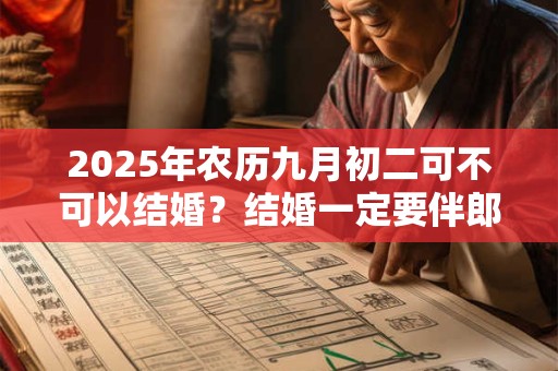 2025年农历九月初二可不可以结婚？结婚一定要伴郎伴娘吗？
