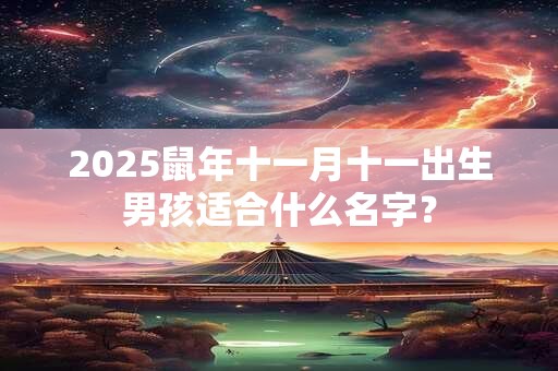 2025鼠年十一月十一出生男孩适合什么名字？