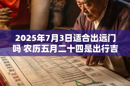 2025年7月3日适合出远门吗 农历五月二十四是出行吉日吗