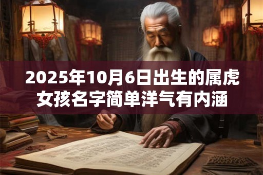 2025年10月6日出生的属虎女孩名字简单洋气有内涵 2025年10月6日出生的属虎女孩名字简单洋气有内涵