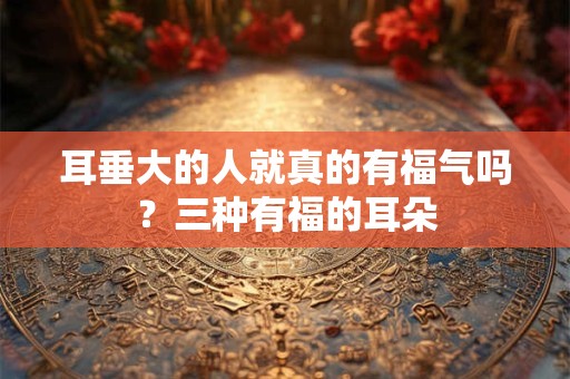 耳垂大的人就真的有福气吗？三种有福的耳朵