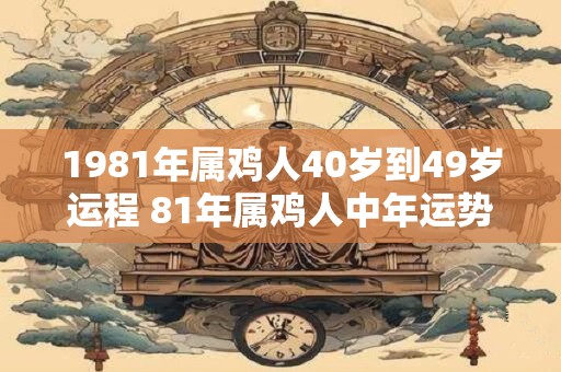 1981年属鸡人40岁到49岁运程 81年属鸡人中年运势走向