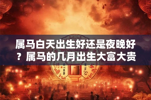 属马白天出生好还是夜晚好？属马的几月出生大富大贵？