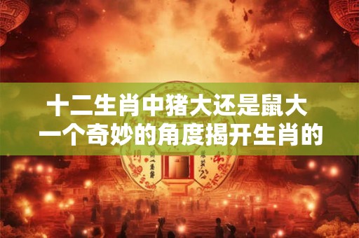 十二生肖中猪大还是鼠大 一个奇妙的角度揭开生肖的奥秘