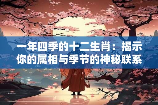 一年四季的十二生肖：揭示你的属相与季节的神秘联系