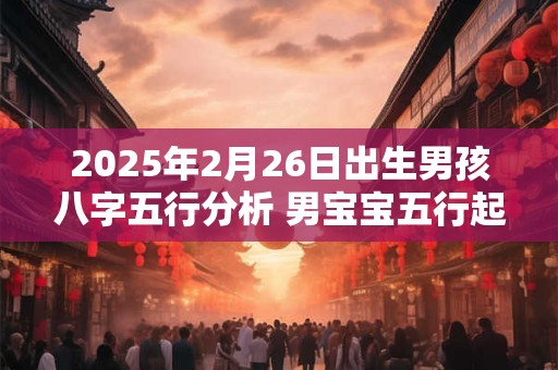 2026年2月26日出生男孩八字五行分析 男宝宝五行起名大全