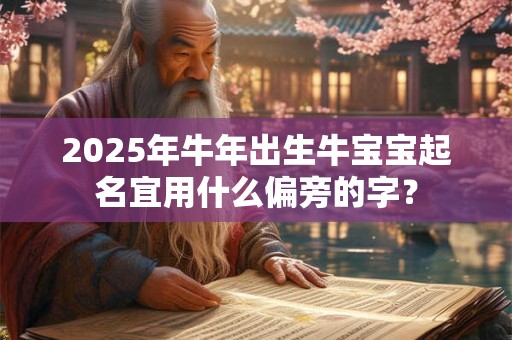 2025年牛年出生牛宝宝起名宜用什么偏旁的字? 2025年牛年出生牛宝宝起名宜用什么偏旁的字?