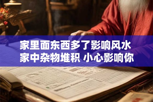 家里面东西多了影响风水 家中杂物堆积 小心影响你的运势！