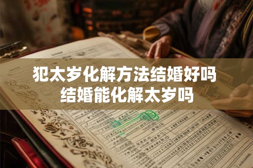 犯太岁化解方法结婚好吗 结婚能化解太岁吗