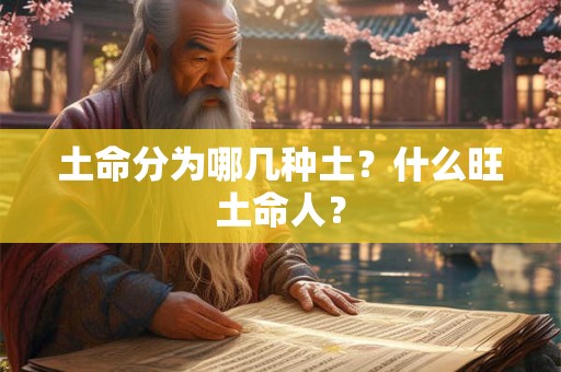 土命分为哪几种土？什么旺土命人？