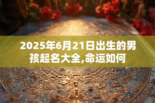 2025年6月21日出生的男孩起名大全,命运如何